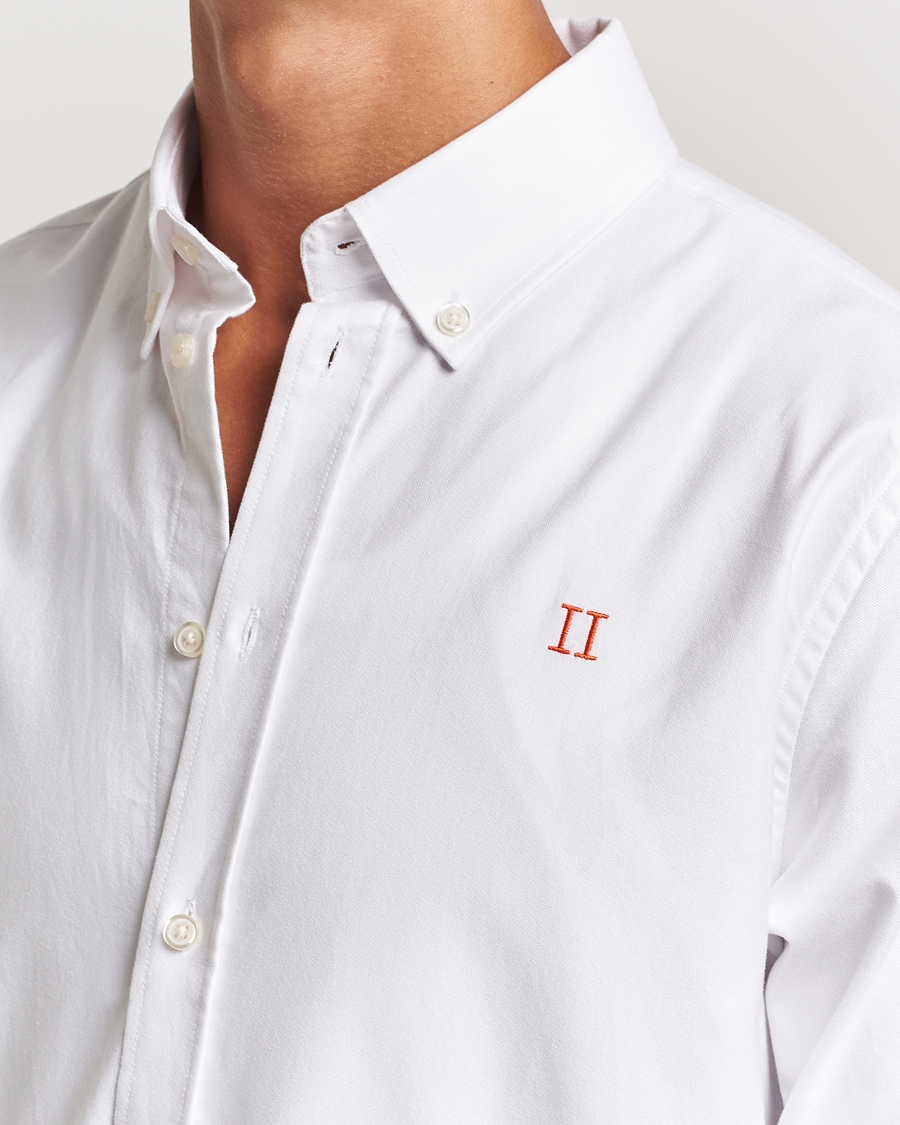Les Deux Konrad Contrast Oxford Shirt White