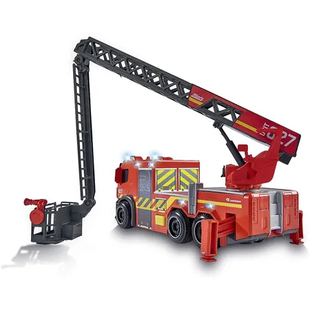 Dickie Toys Feuerwehrauto mit Drehleiter, Licht und Sound