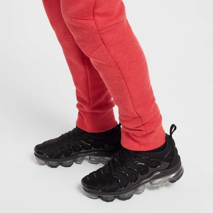 Nike Bas de Survêtement NSW Tech Fleece 24 - Rouge/Noir Enfant