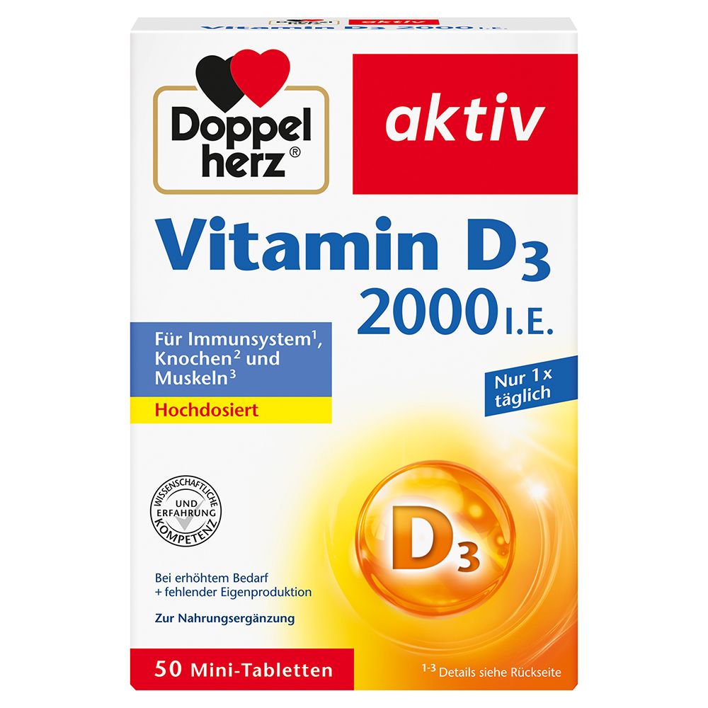 Doppelherz® aktiv Vitamin D3 2000 I.E.