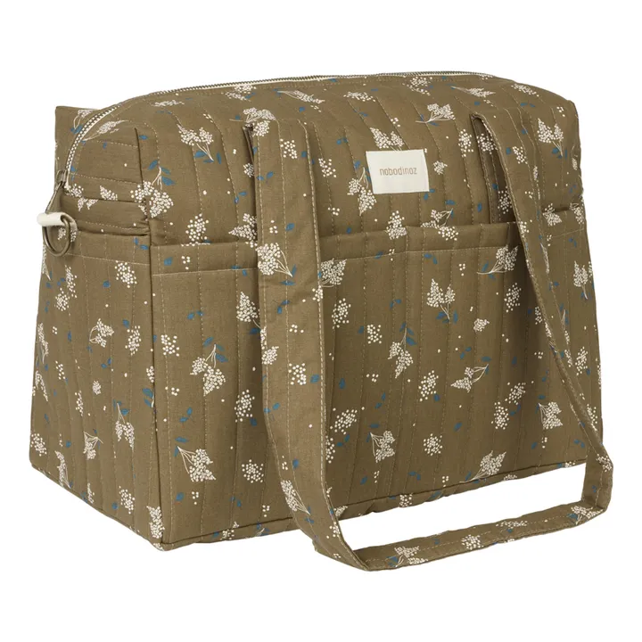 Nobodinoz Sac à langer Stories en coton bio | Brun