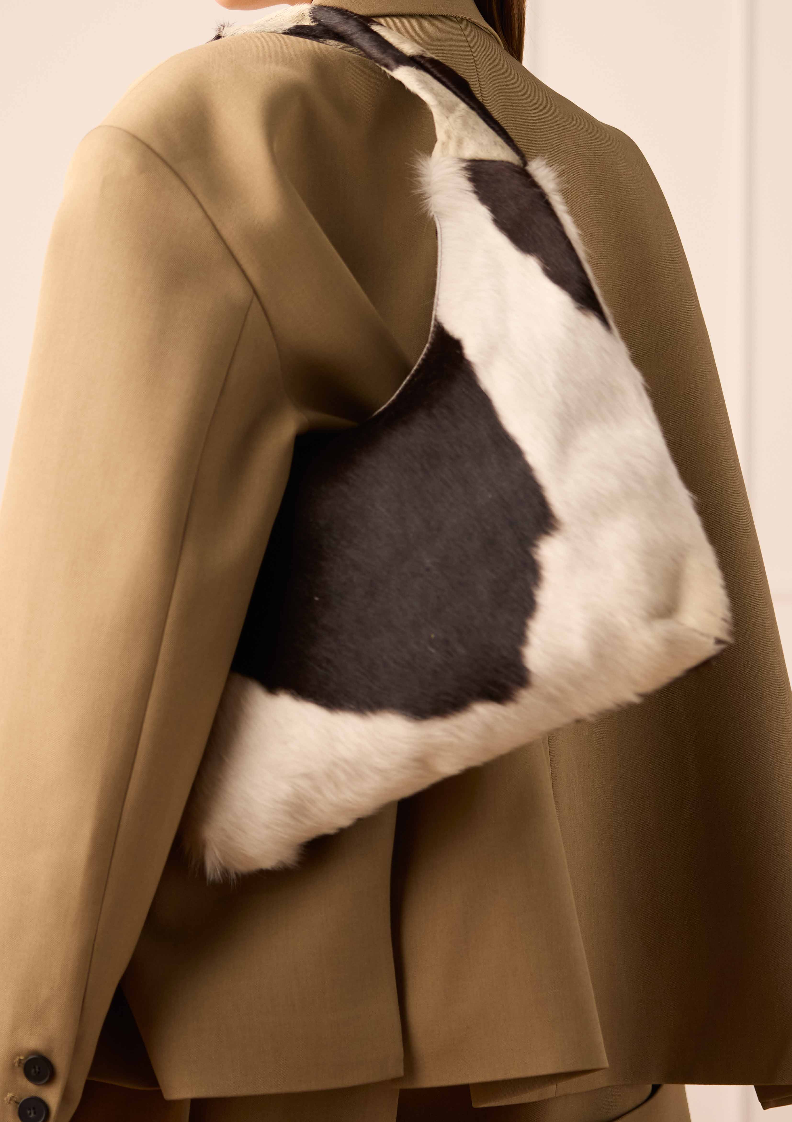 Schoudertas met cowprint