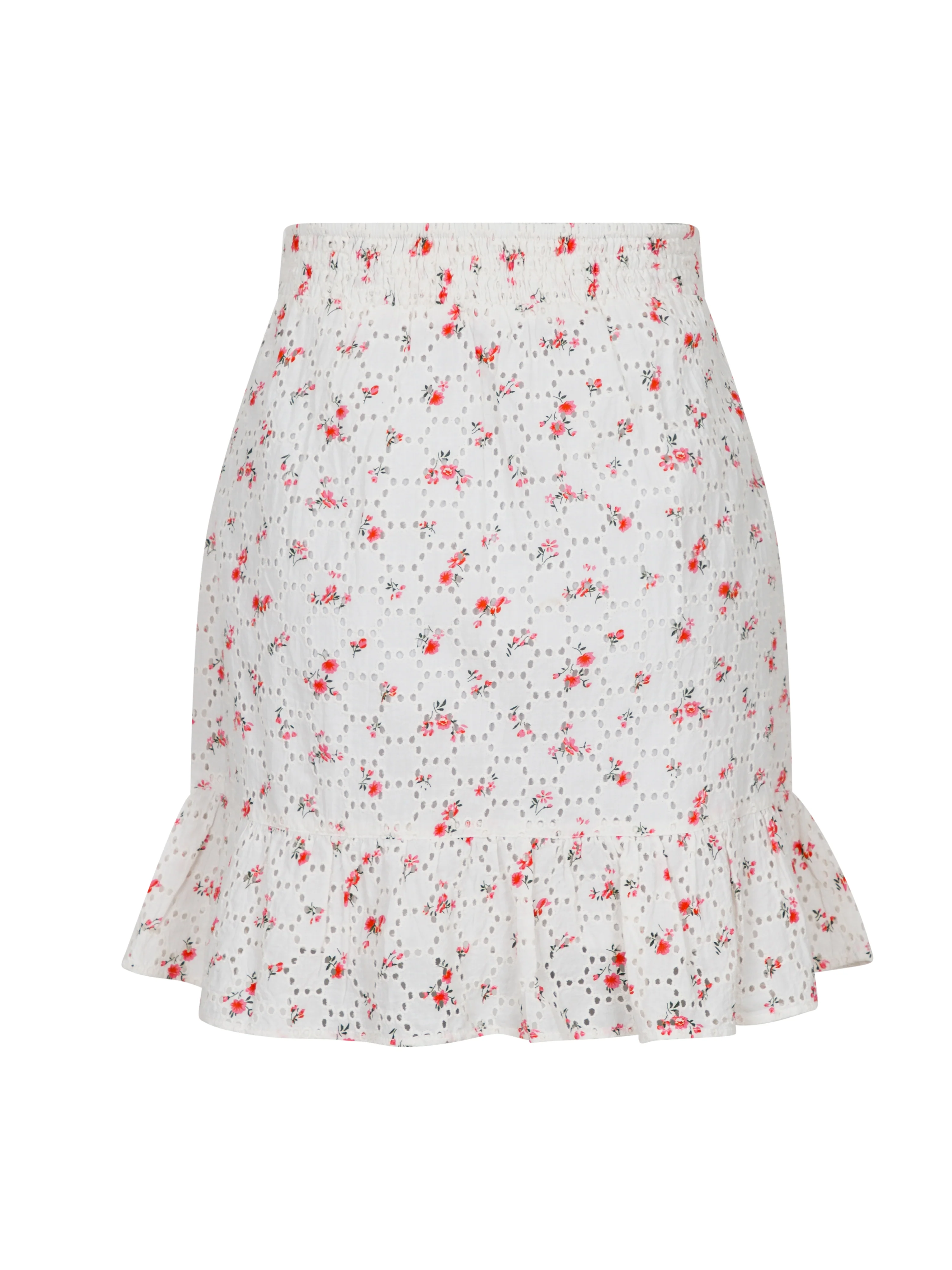 Neo Noir  Bekka Embroidery Rose nederdel - pink