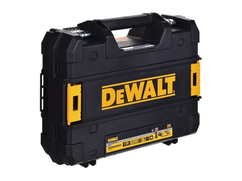 BOREMASKINE/DREV DEWALT DCD805P2T 18V 2X5,0AH BL TSTAK