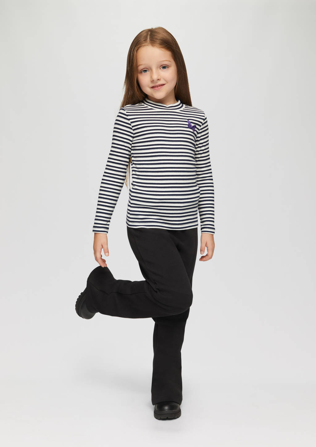 s.Oliver gestreepte longsleeve donkerblauw
