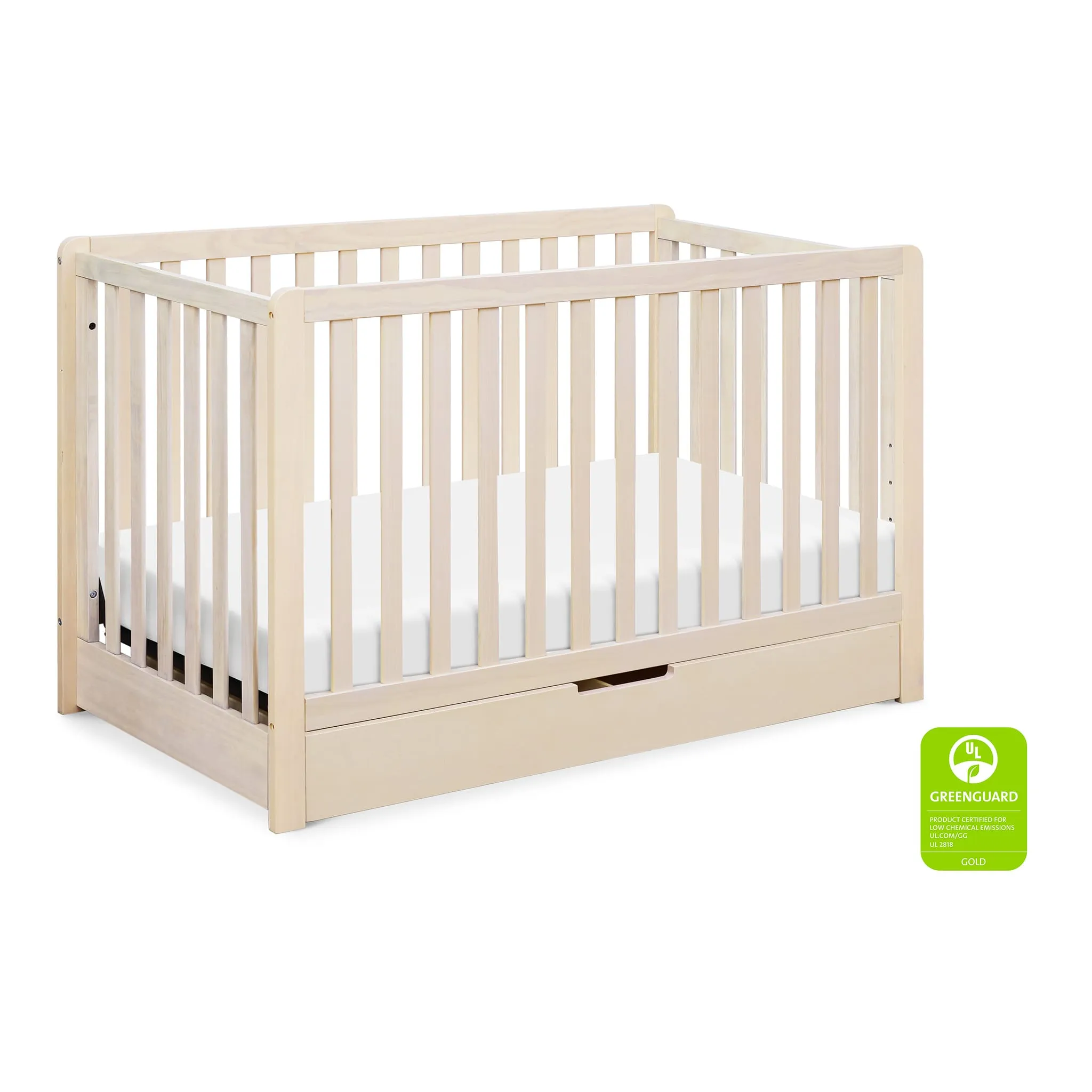 DaVinci Couchette Convertible 4-en-1 Colby avec Tiroir Gigogne - Naturel Lavé
