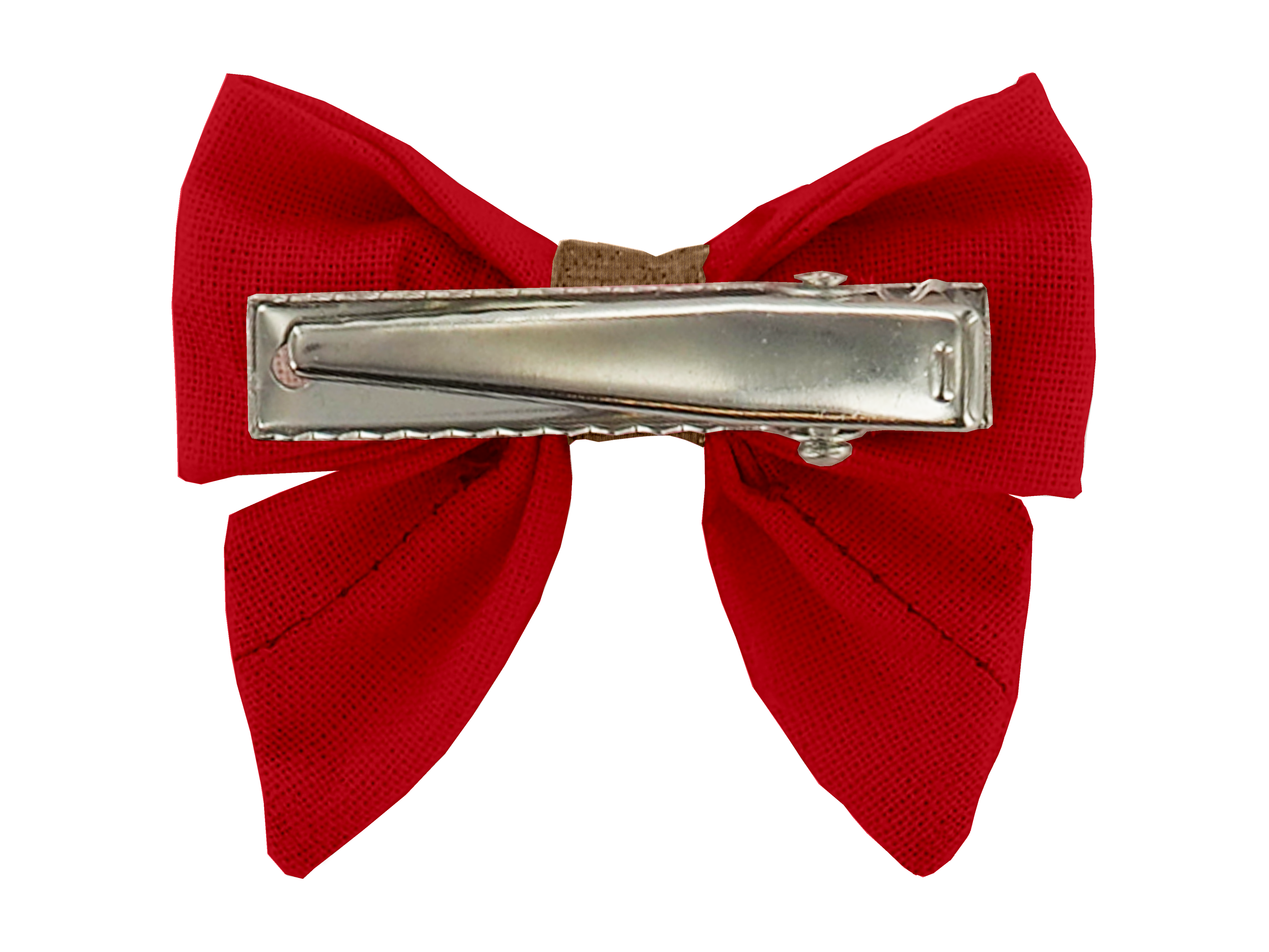 Barrette Mini Noeud Papillon Rouge Foncé