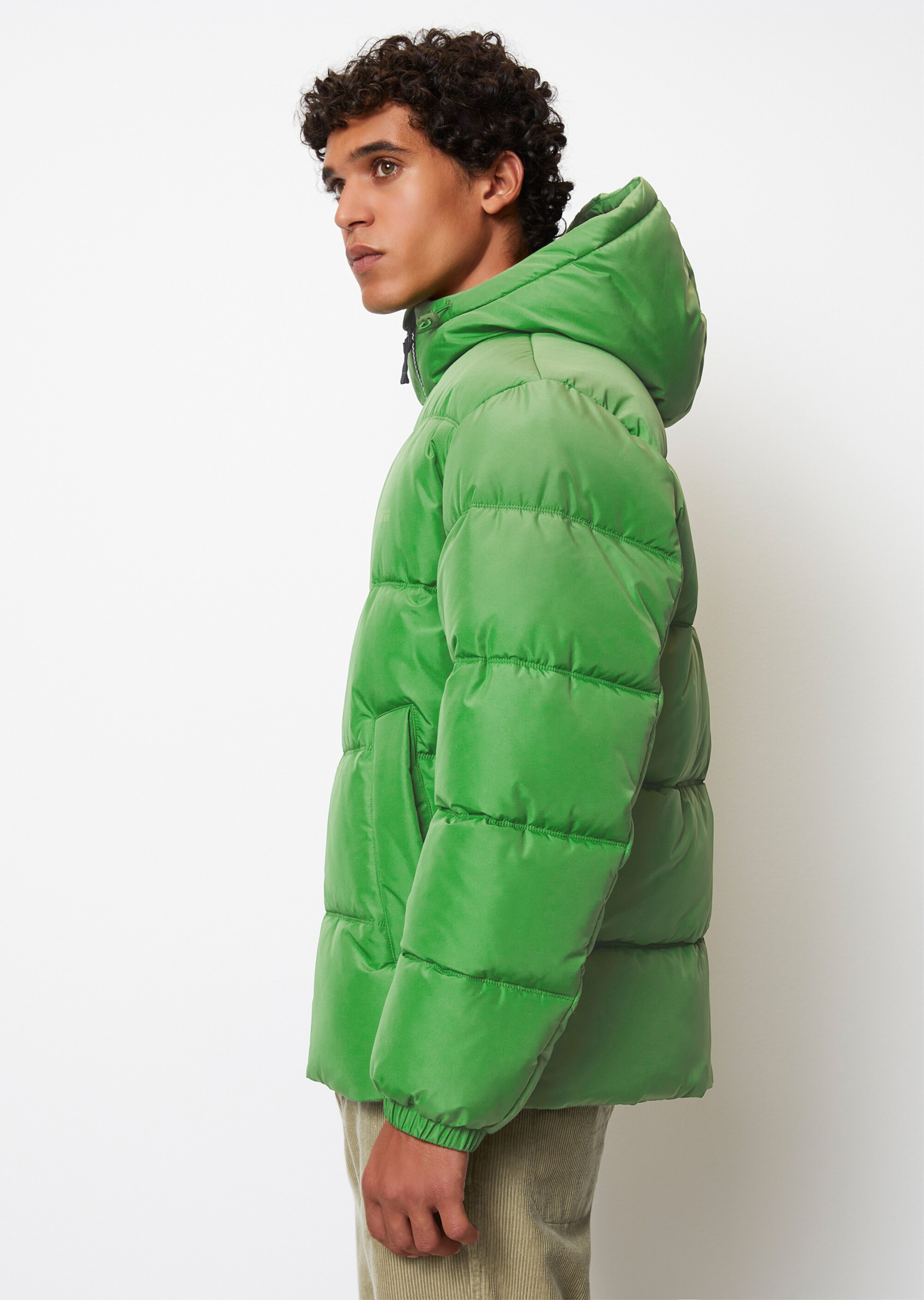 Kapuzen-Steppjacke regular mit No-Down-Wattierung