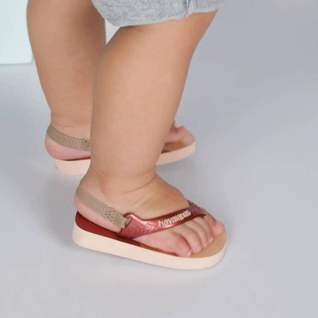 Havaianas teenslippers met hielbandje roze