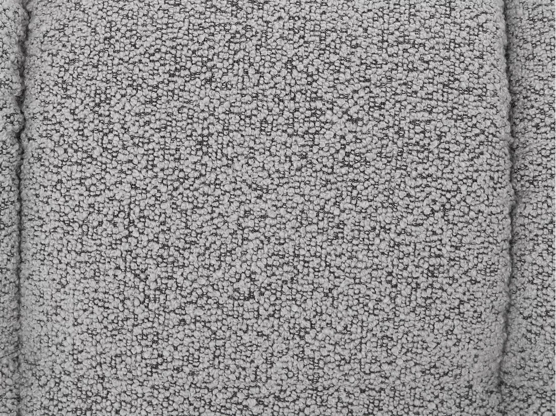 Canapé 3 places et fauteuil en tissu bouclette gris clair LERICI de Pascal Morabito