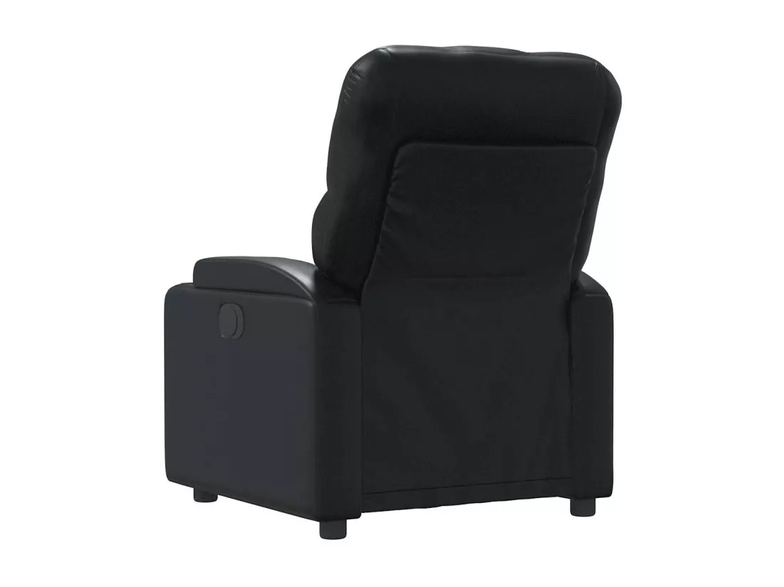 Fauteuil de massage inclinable Noir Similicuir