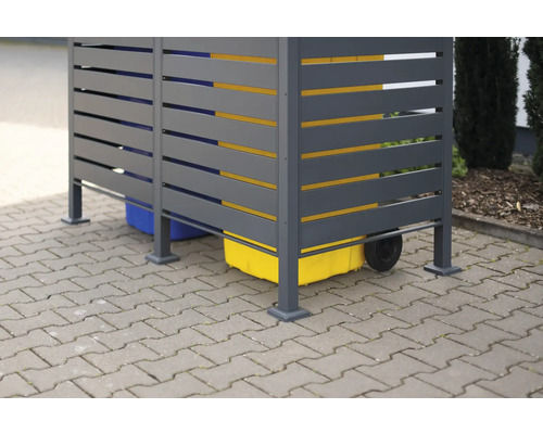 WESTMANN Planum opbergbox met 2 bakken, 170 x 90 x 150 cm, antraciet