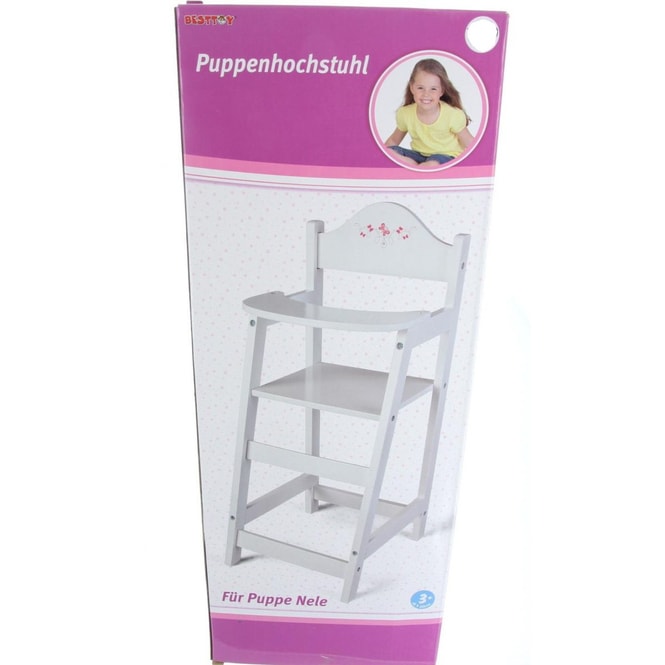 Besttoy - Puppenhochstuhl - weiß
