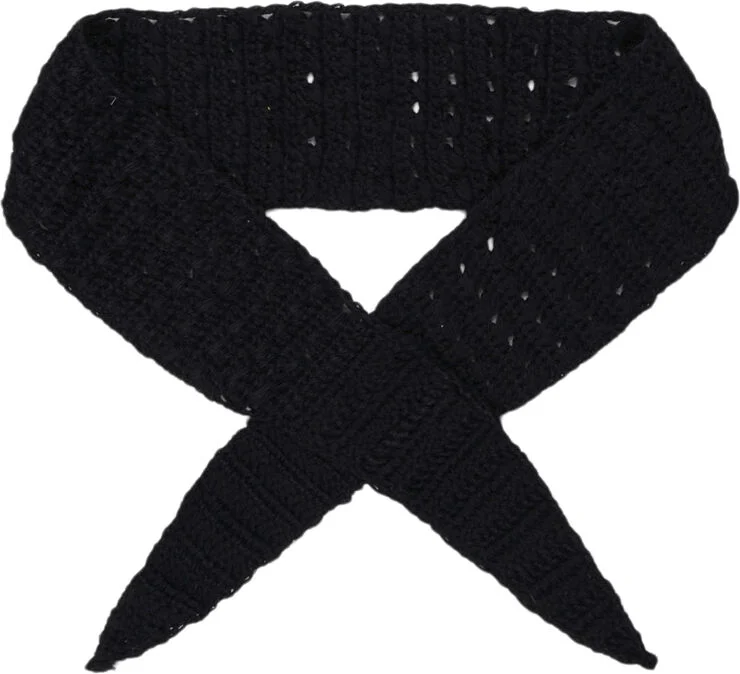 Sui Ava Viola Scarf Black