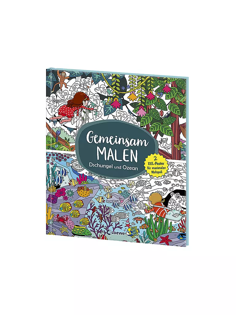LOEWE VERLAG Buch - Gemeinsam malen - Dschungel und Ozean keine Farbe