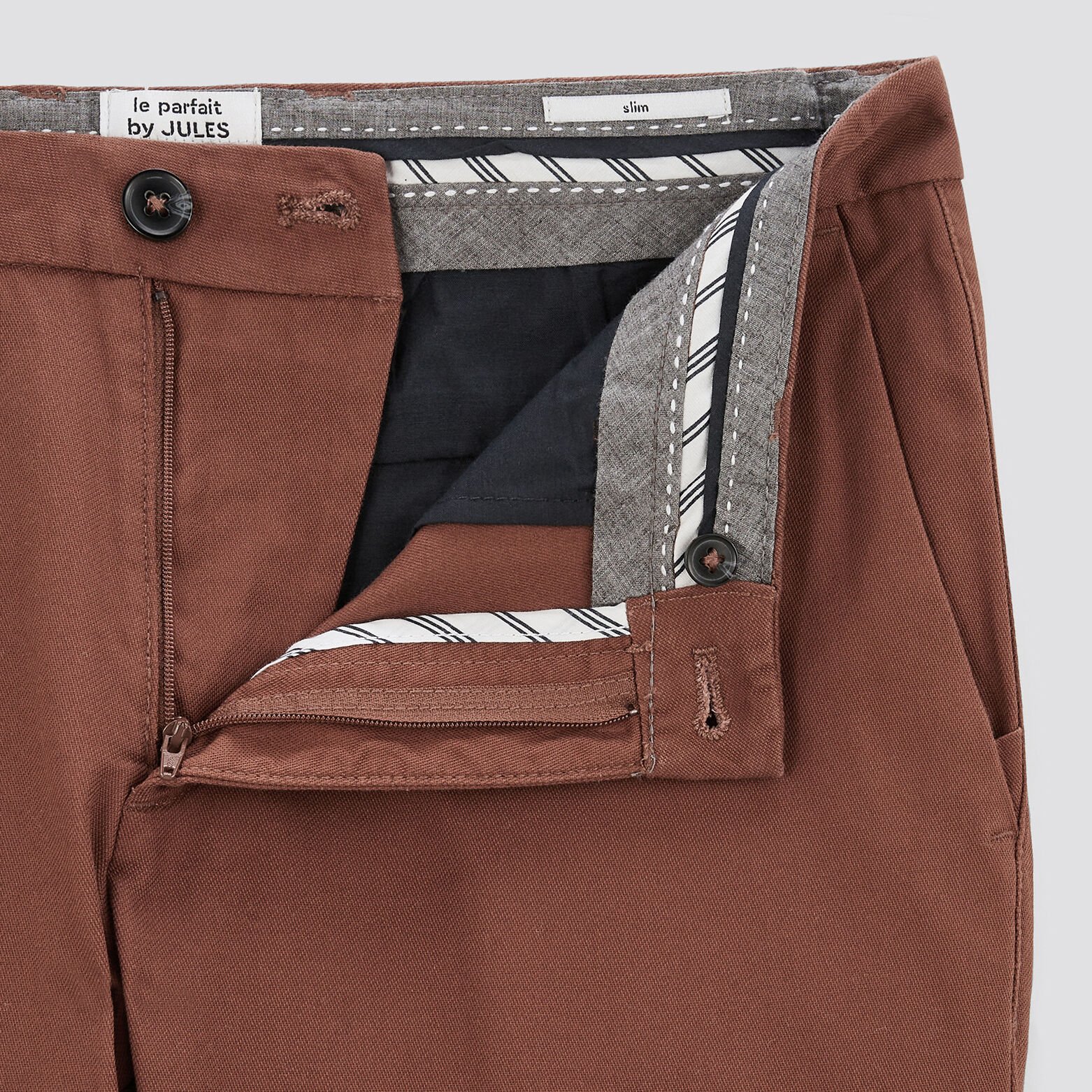 Pantalon chino slim urbain 'le parfait by JULES' Rouge