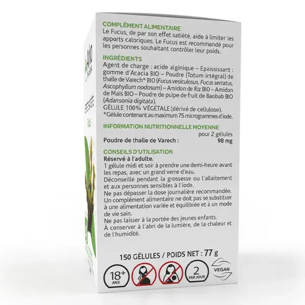 Arkopharma Arkogélules Fucus Bio 150 cápsulas