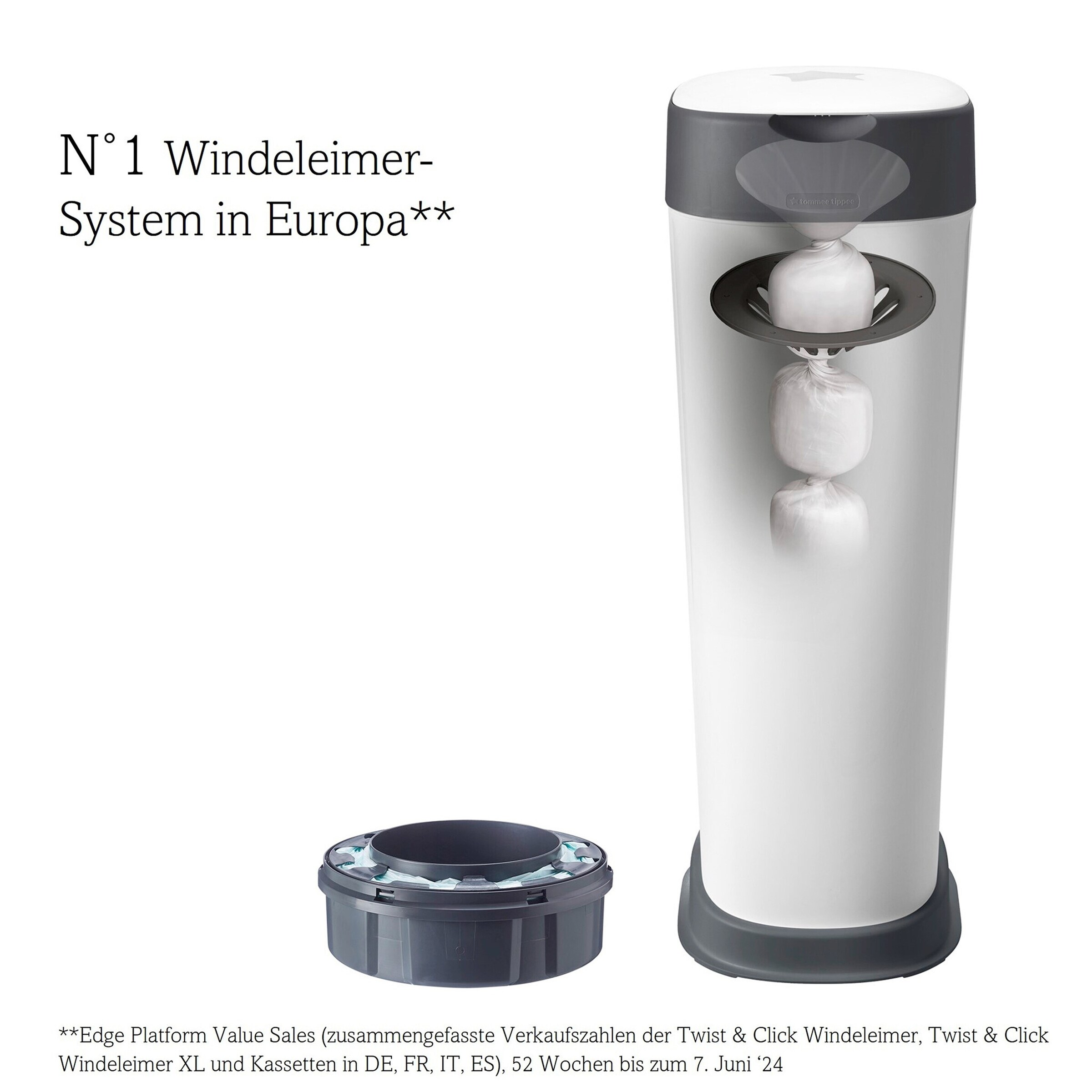 Tommee Tippee - Twist & Click Windeleimer Twist & Click XL