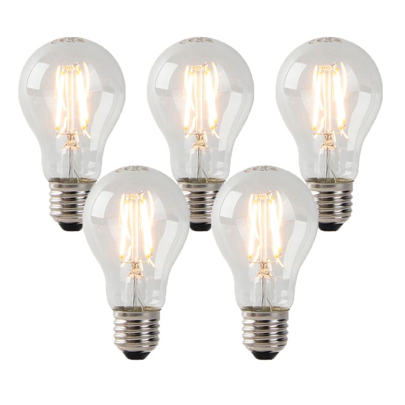 Set van 5 E27 LED lampen helder 3W 250 lm 2200K