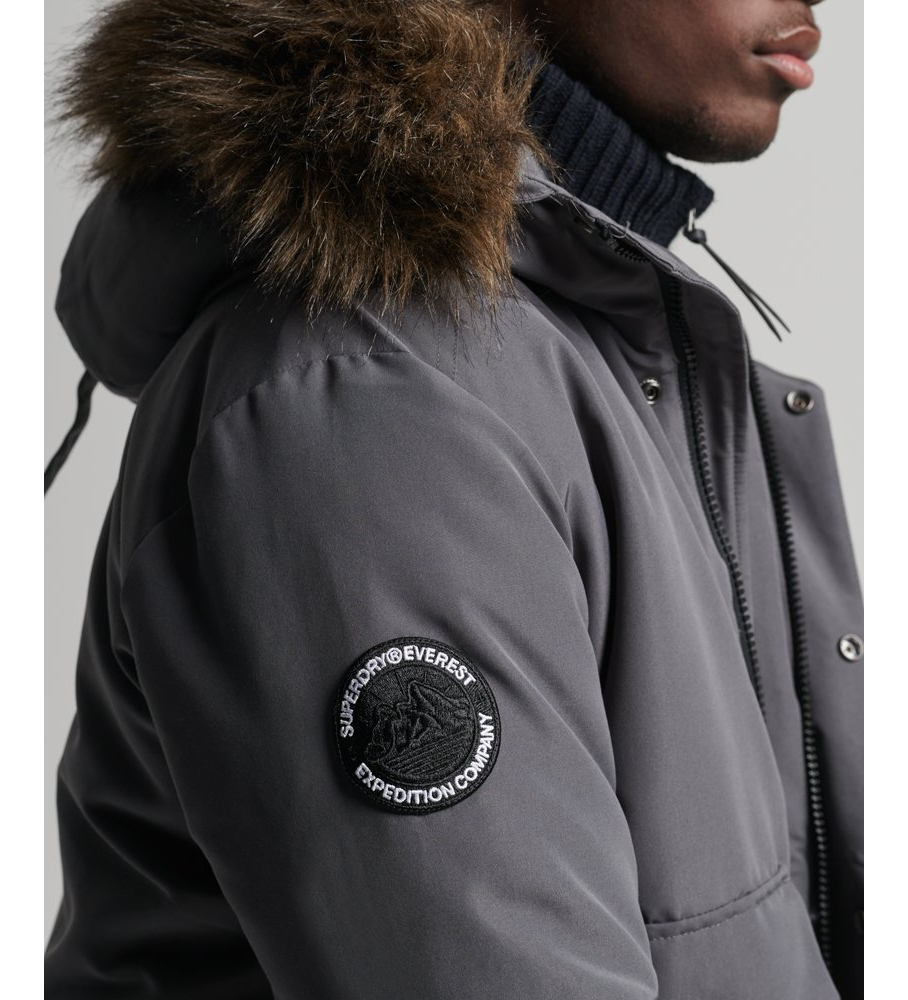 Jaqueta Bomber Everest Cinza da Superdry