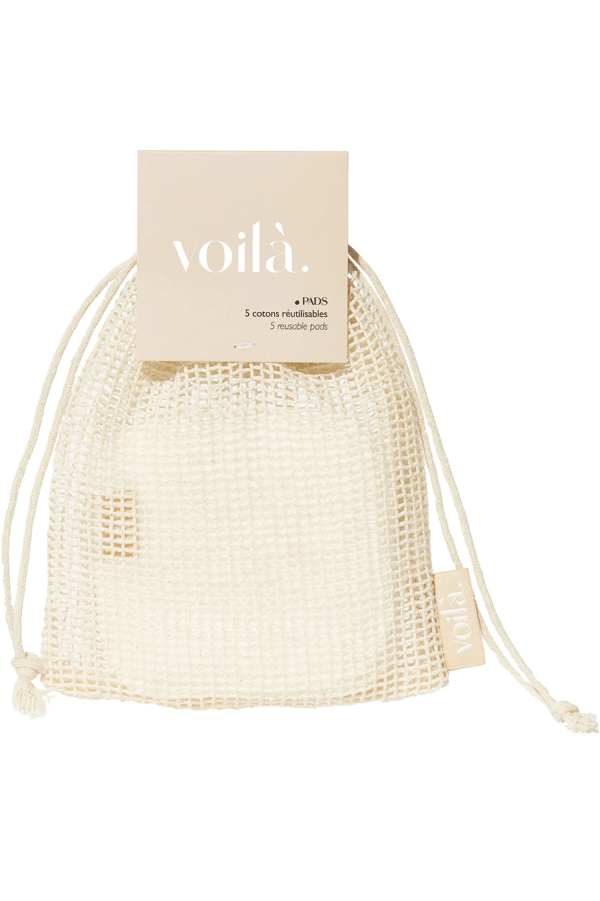 Voilà Set de 5 Cotons réutilisables-30 g
