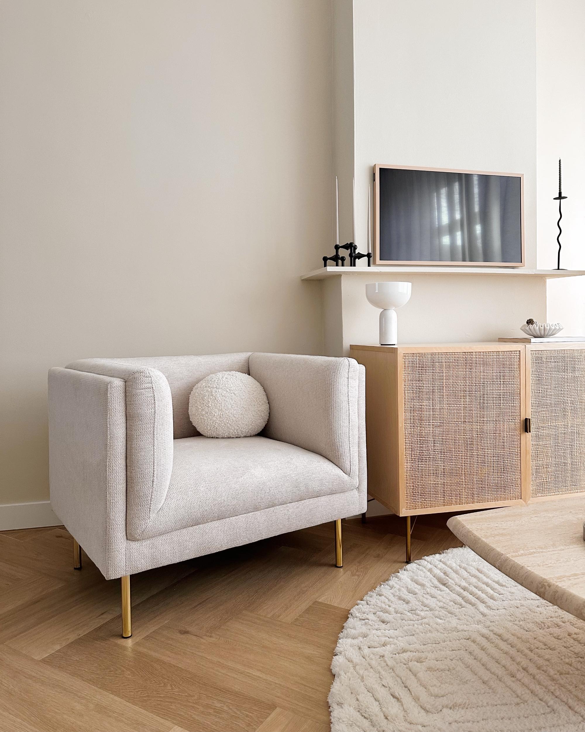 Fauteuil MOEN Stof Beige