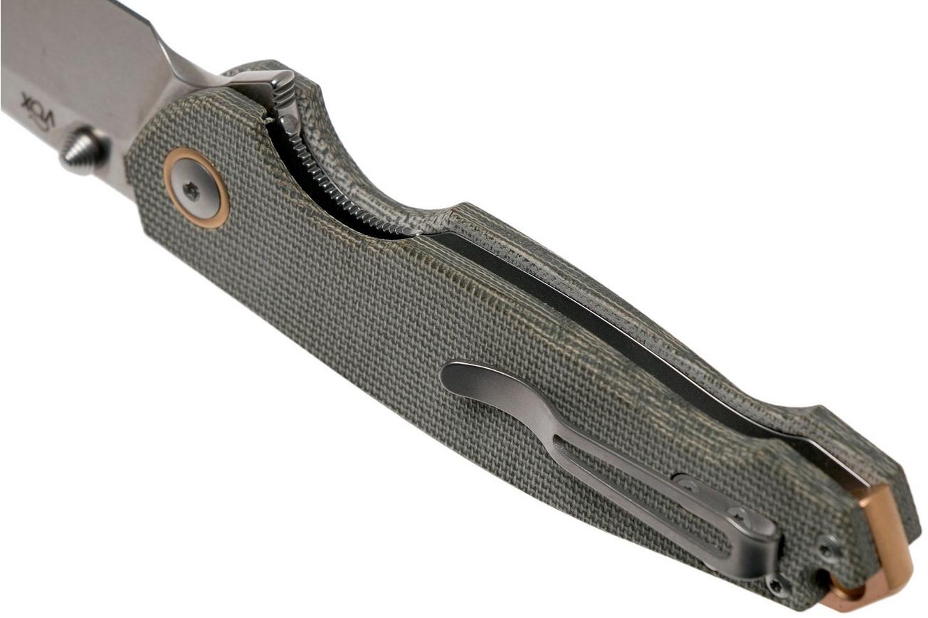 Viper Katla V5982CG Stonewashed, Green Micarta zakmes, Jesper Voxnaes design
