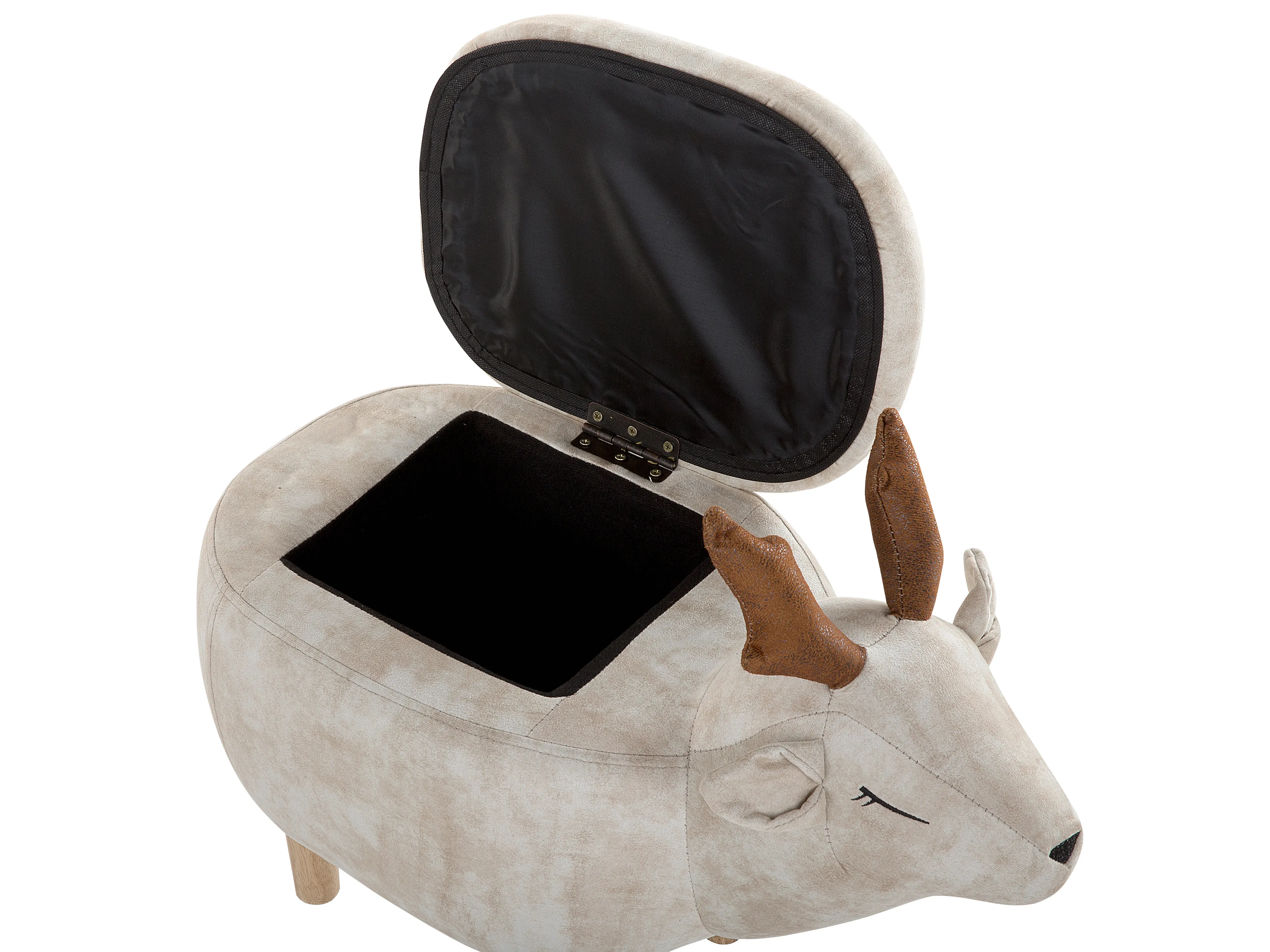 Dierenpoef met opbergruimte REINDEER Stof Beige Rendier