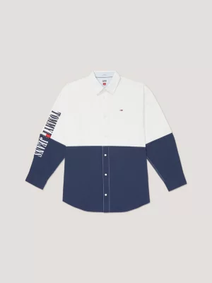 Camisa Relaxada Adaptive Archive com Blocos de Cores