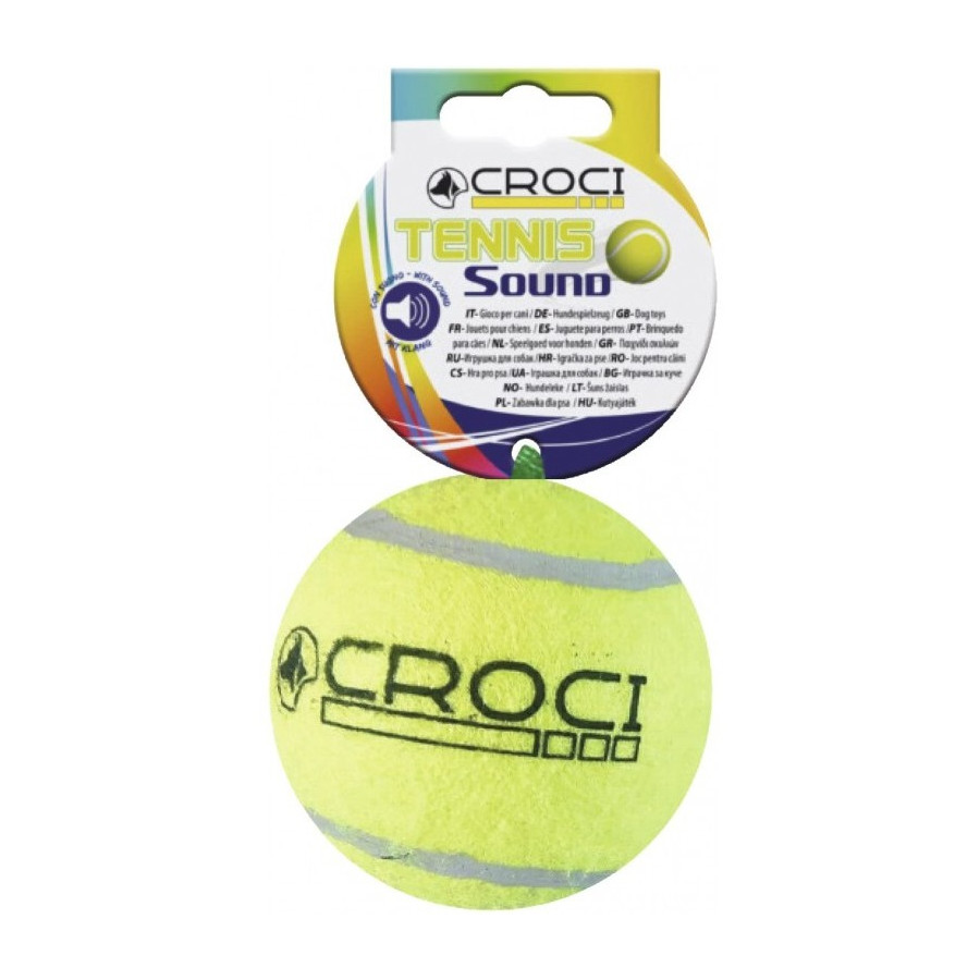 Bola de tênis Croci com som para cães