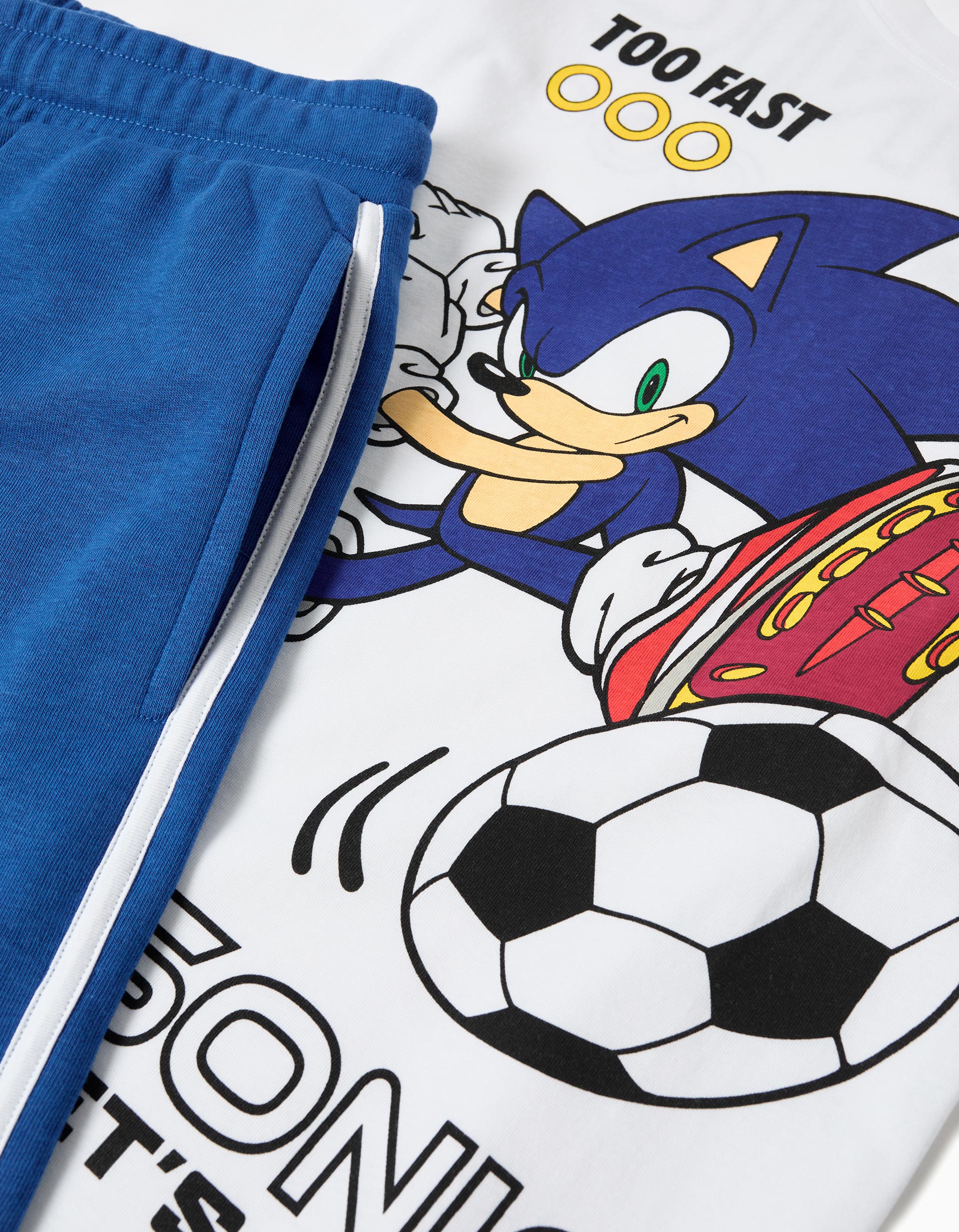 Conjunto T-shirt e Calções 'Sonic', Menino, Azul