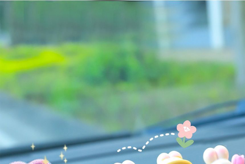 Worthbuy - Cartoon auto-ornament (verschillende ontwerpen) / set