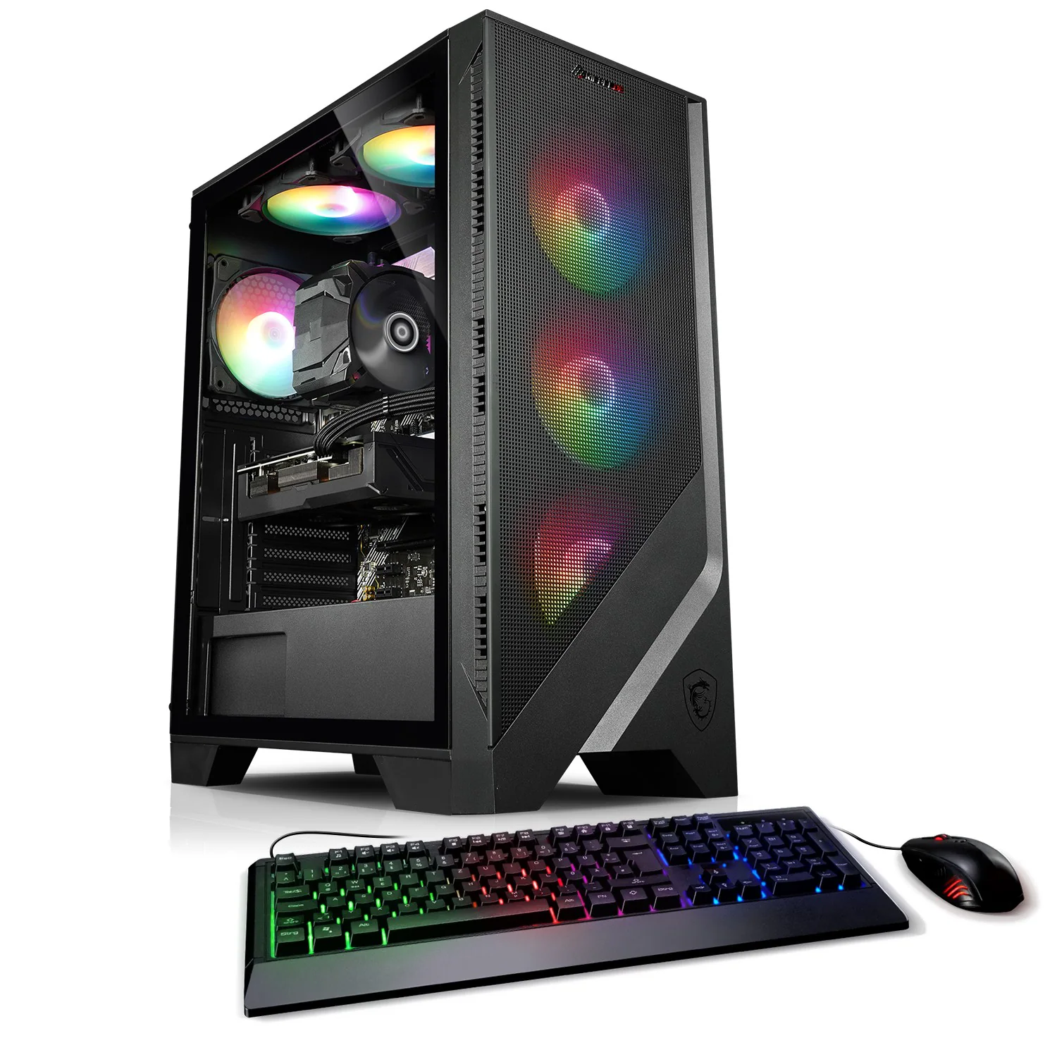 Gaming PC Cobra V AMD Ryzen 5 5600G, 32GB DDR4, NVIDIA RTX 4060 8 GB, 1TB SSD, WLAN, Windows 11