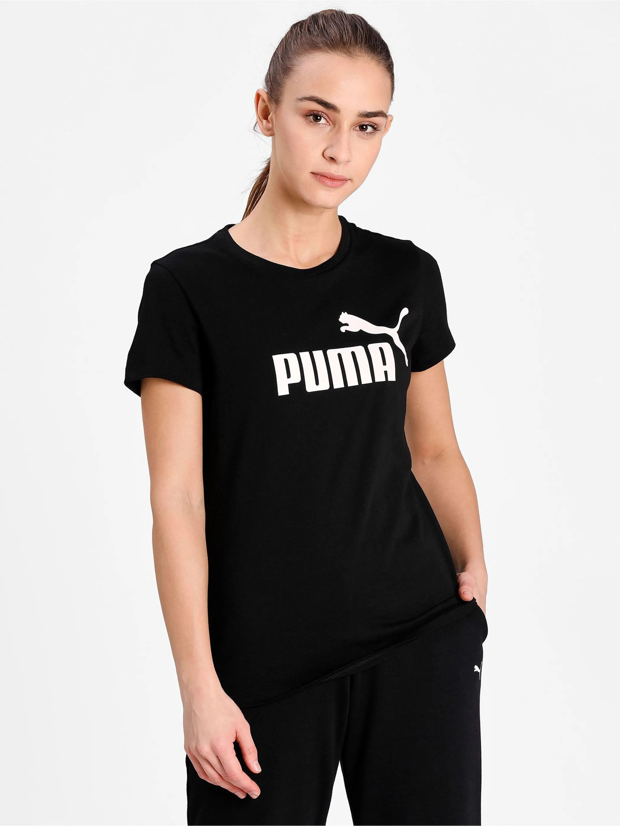Damen Sport Shirt mit Logoprint