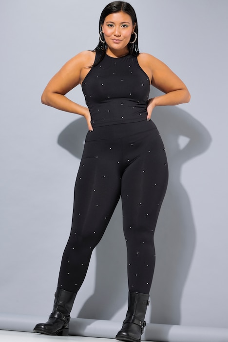 Leggings, Tight Shape, Glitzersteinchen