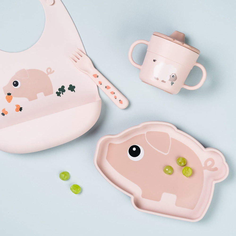 Køb DonebyDeer Pudder Silicone Stick&Stay Tallerken Pigee
