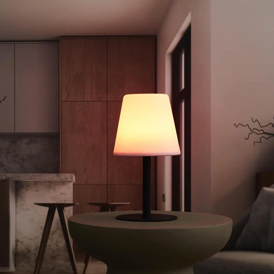 Home Deco Factory Tafellamp LED - kunststof - kleurenlamp - 30 cm
