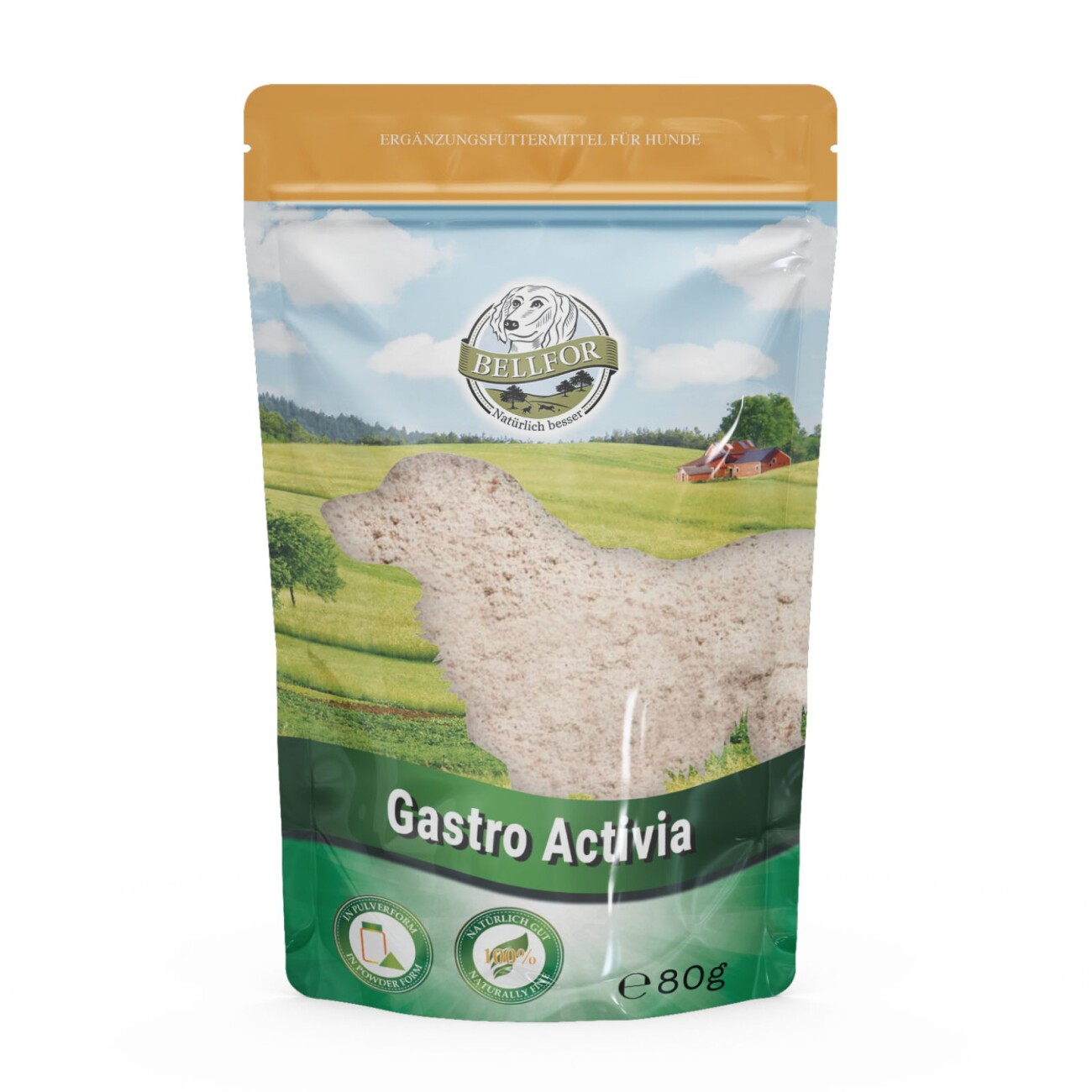 Bellfor Sparset für Hunde mit Ergänzungsfuttermitteln – Vermal (80 g) und Gastro Activia (80 g)