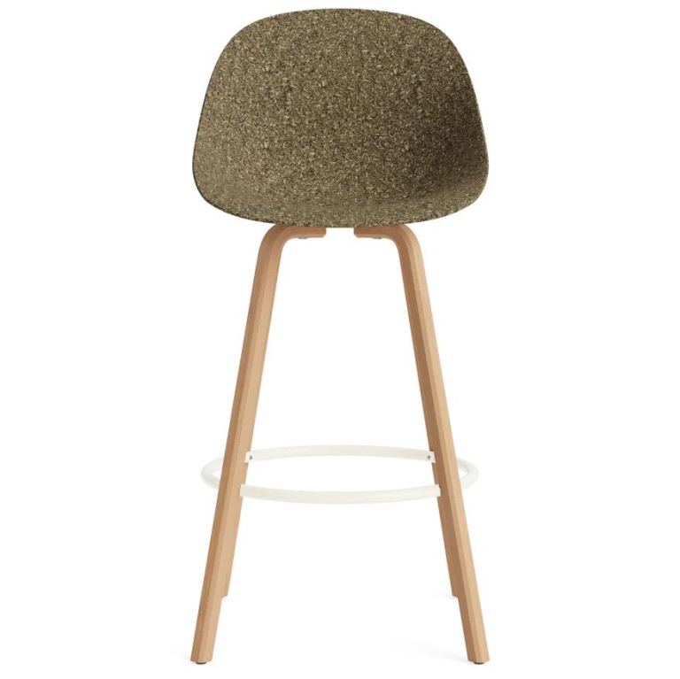 Normann Copenhagen Mat Chair stoel barkruk 75 cm beuken Cream/Hemp