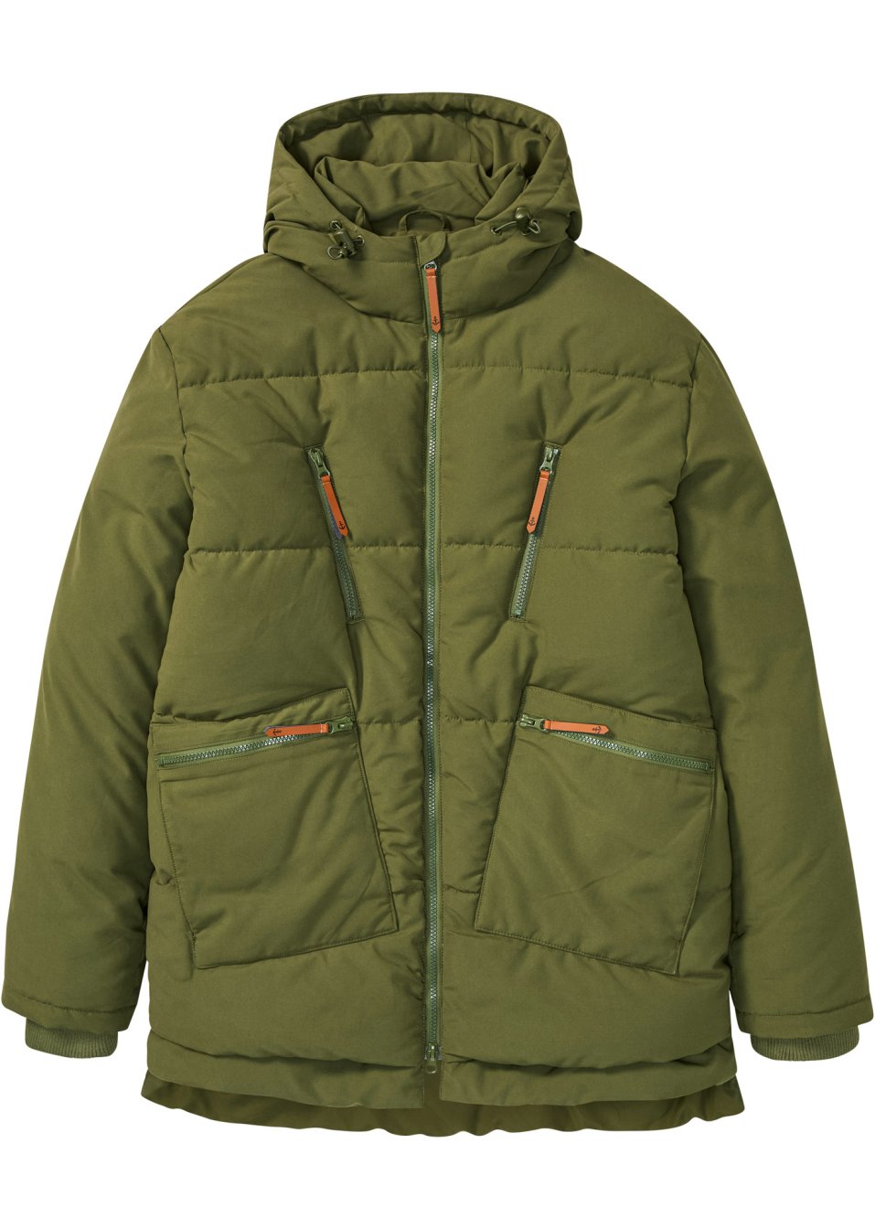 Veste d'hiver oversize avec capuche en polyester recyclé