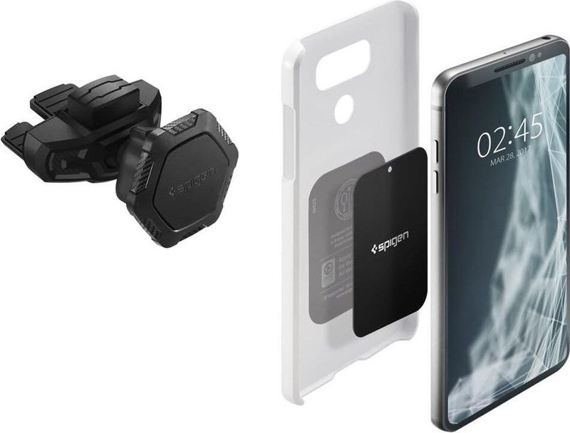 Spigen - Kuel QS24 - Universele Telefoonhouder - Zwart - CD-Speler