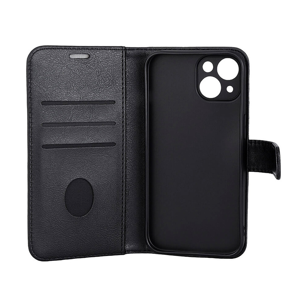 RadiCover iPhone 15 Flipcover med Strålingsbeskyttelse PU MagS RFID Sort - 1 stk.