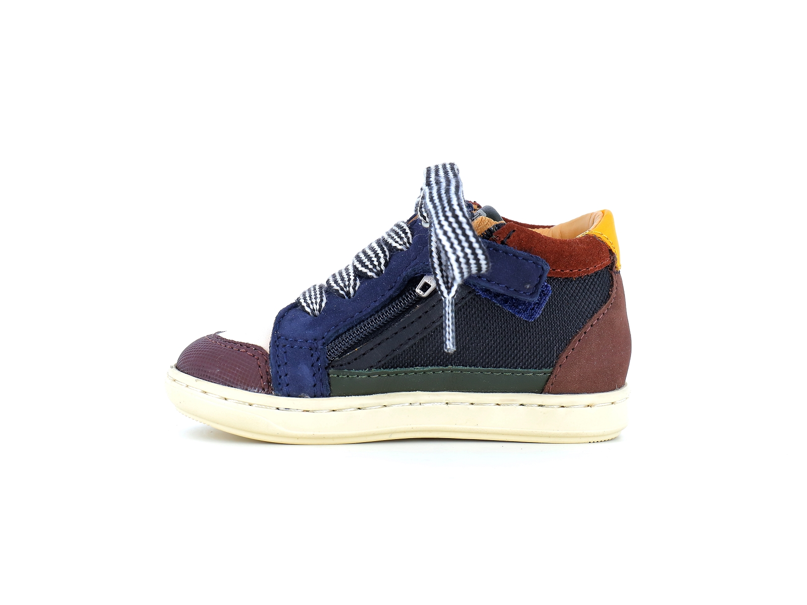 Shoopom-BOUBA CONNECT Matières combinées Noir Marron