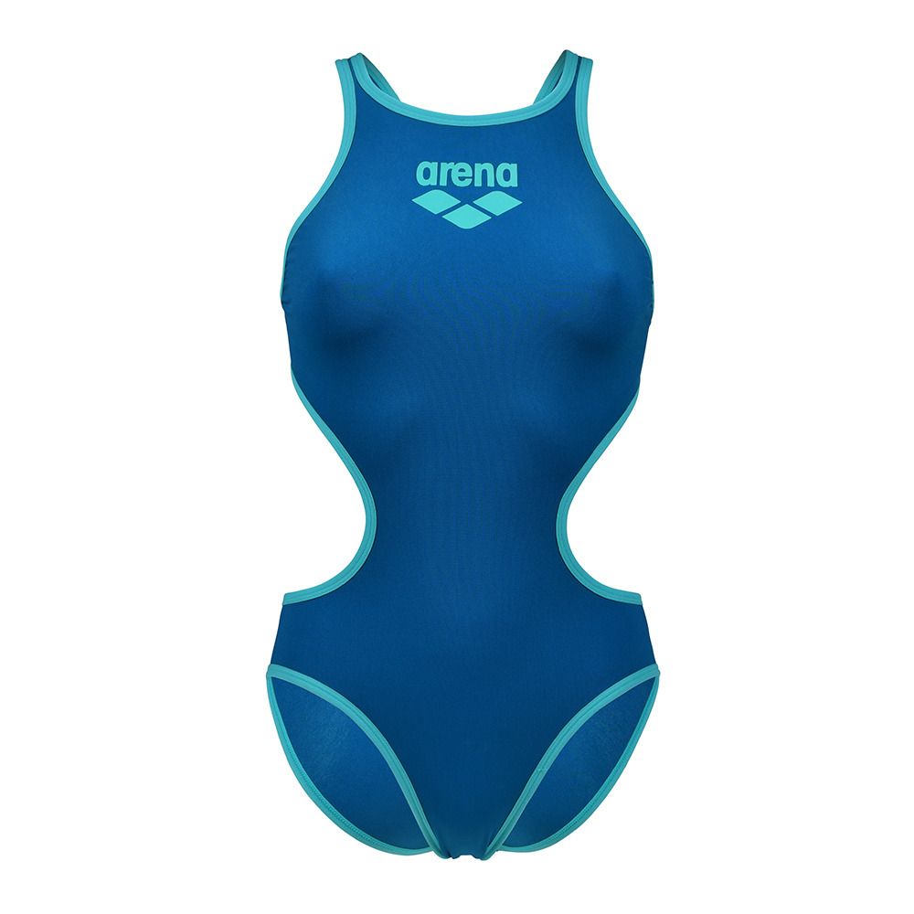 Arena ONE BIGLOGO - Maillot de bain 1 pièce Femme blue cosmo/water
