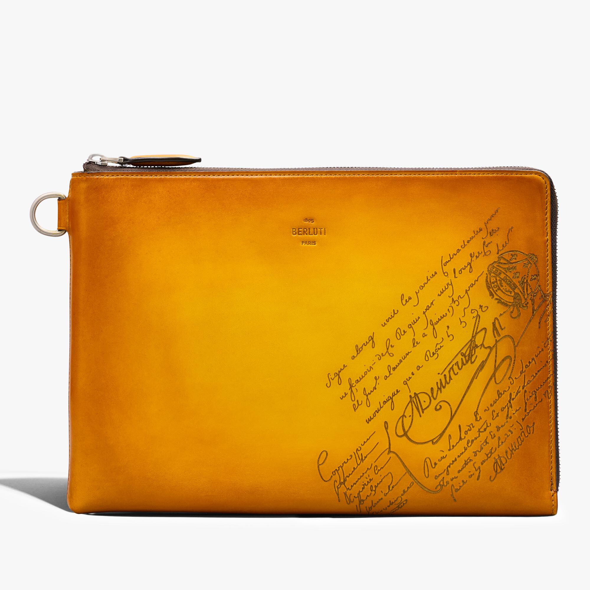 Pochette Nino Gm En Cuir Scritto