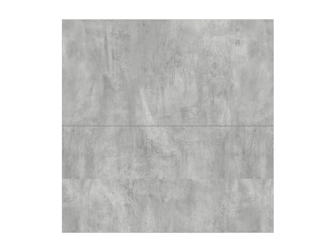 Table basse avec tiroirs gris béton 100x100x40 cm