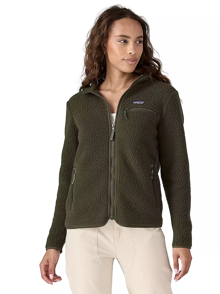 PATAGONIA Fleecejacke RETRO PILE dunkelgrün