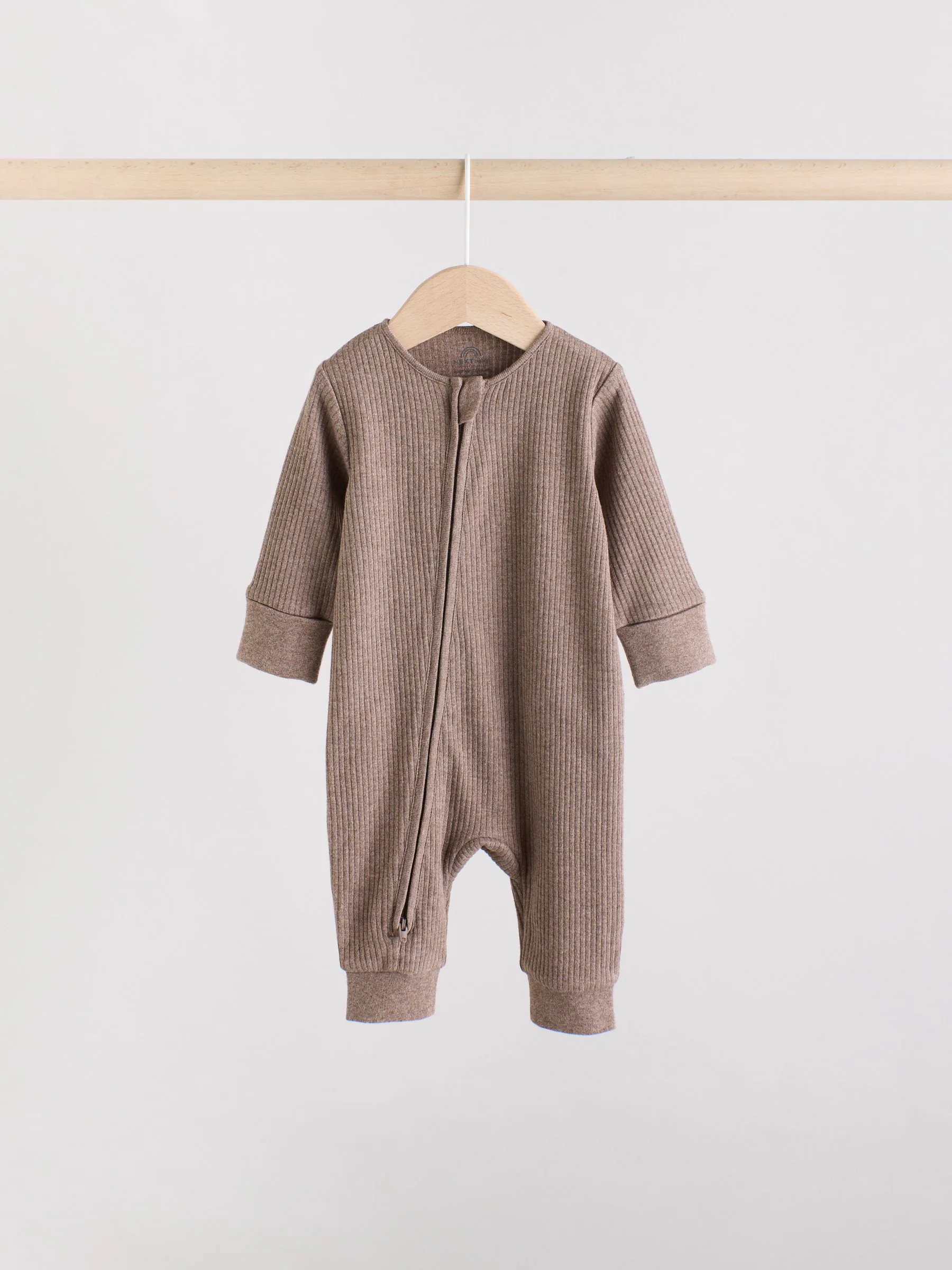 Chocoladebruin - 3 Pack Baby slaappakken (0mnd-3jr)
