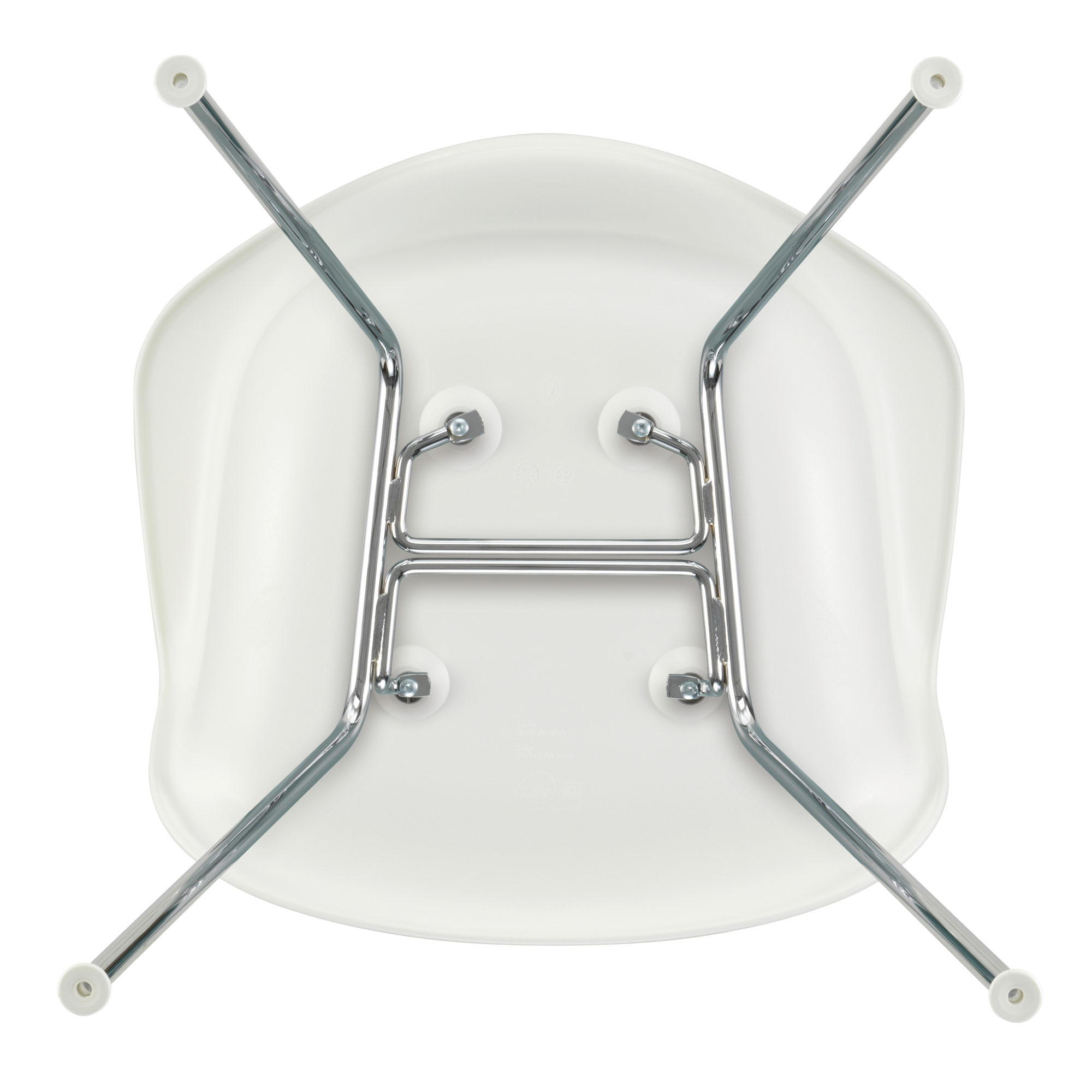 Eetkamerstoel DAX RE chroom Cotton White