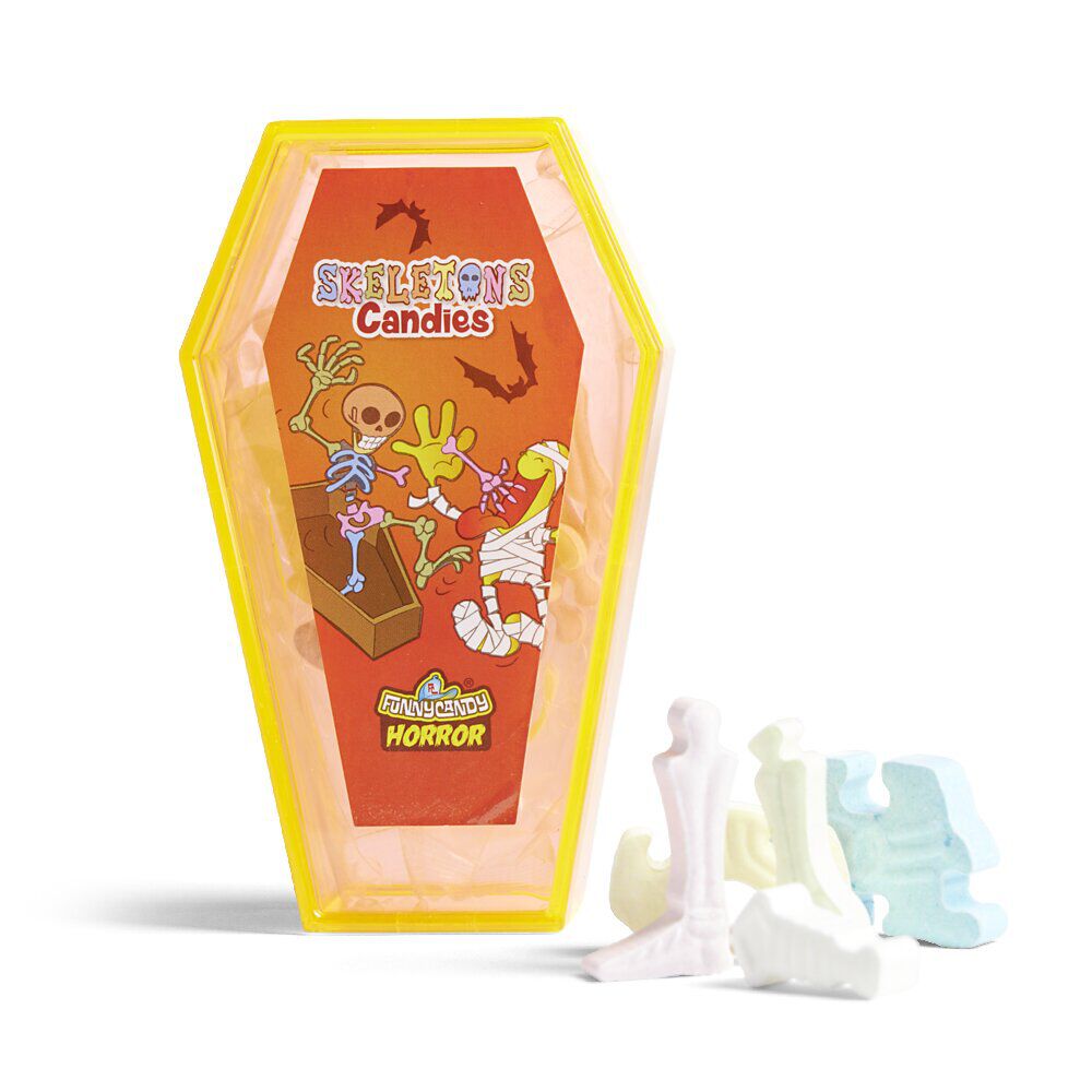 Bonbon Halloween forme squelette